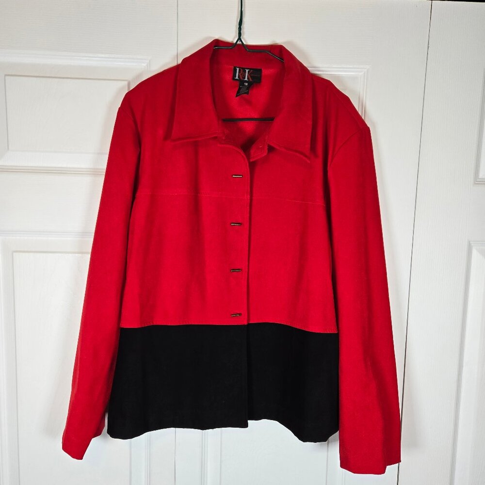 R & K Originals Women's Red Blazer Size 18
